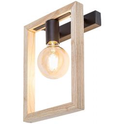 Rabalux Indigo kinkiet 1x40W czarny/buk 2289