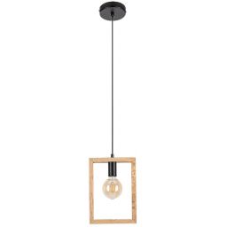 Rabalux Indigo lampa wisząca 1x40W czarny/buk 2292