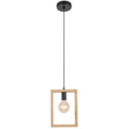 Rabalux Indigo lampa wisząca 1x40W czarny/buk 2292