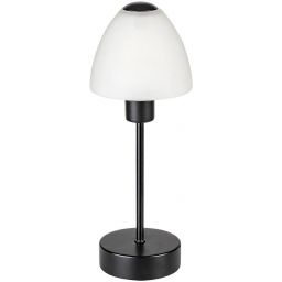Rabalux Lydia lampa stołowa 1x40W czarny mat/biały 2296