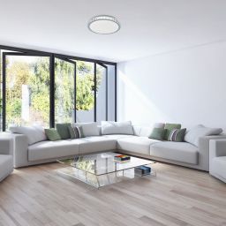 Rabalux Cressida plafon 1x24W LED biały/chrom 2420