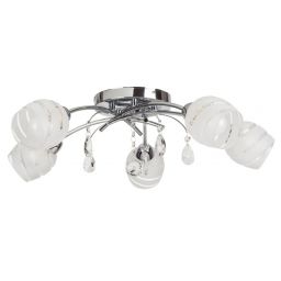 Rabalux Melissa lampa podsufitowa 5x60 W chrom/biały 2622