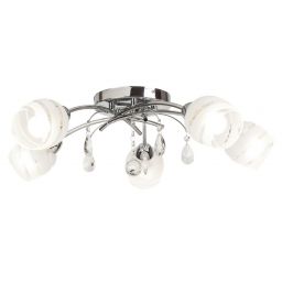Rabalux Melissa lampa podsufitowa 5x60 W chrom/biały 2622