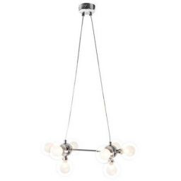 Rabalux Briella lampa wisząca 8x28W biała/chrom 2624