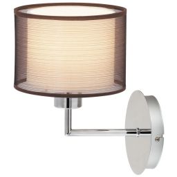 Rabalux Anastasia kinkiet 1x60W chrom/brąz 2628