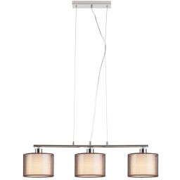 Rabalux Anastasia lampa wisząca 3x60W chrom/brąz 2630