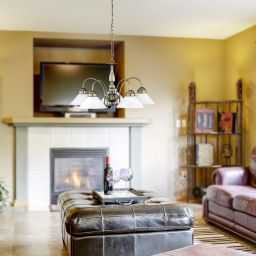 Rabalux Marian lampa wisząca 5x60W mosiądz/biała 2705