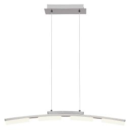 Rabalux Eucalyptus lampa wisząca 1x20W LED chrom satyna/biały 2957