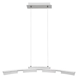 Rabalux Eucalyptus lampa wisząca 1x20W LED chrom satyna/biały 2957