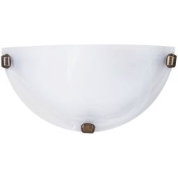 Rabalux Alabastro kinkiet 1x60 W biały-brązowy 3003