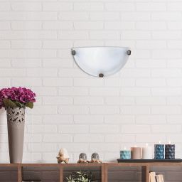 Rabalux Alabastro kinkiet 1x60 W biały-brązowy 3003