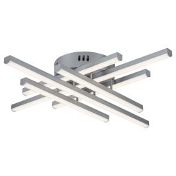 Rabalux Nayara lampa podsufitowa 6x40W LED srebrny/biały 3014