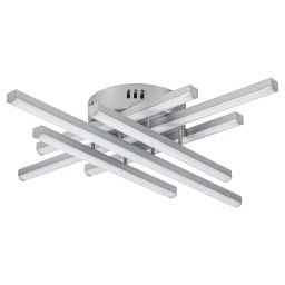 Rabalux Nayara lampa podsufitowa 6x40W LED srebrny/biały 3014