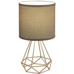 Rabalux Kinga lampa stołowa 1x40W złoty/brązowy 3017