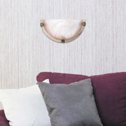 Rabalux Alabastro kinkiet 1x60W alabaster/brąz 3053