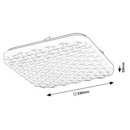 Rabalux Eldrick plafon 1x24 W biały 71150
