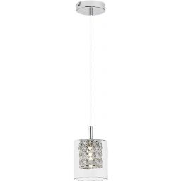 Rabalux Duchess lampa wisząca 1x40W chrom/przezroczysty 3114