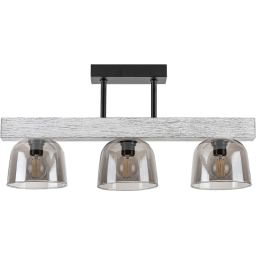 Rabalux Cardamom lampa podsufitowa 3x40W szary dąb/przydymiony 3119