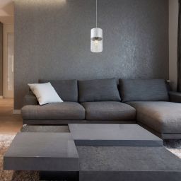 Rabalux Zelkova lampa wisząca 1x40W aluminium szczotkowane/przezroczysty 3154