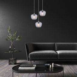 Rabalux Monet lampa wisząca 3x40W chrom/przydymiony 3178