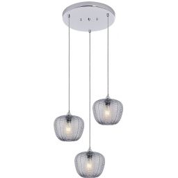 Rabalux Monet lampa wisząca 3x40W chrom/przydymiony 3178