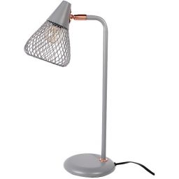 Rabalux Fanny lampa stołowa 1x25W szara/różowe złoto 3182