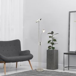 Rabalux Ophus lampa stojąca 1x18W LED+1x4,5W LED chrom satyna 3239