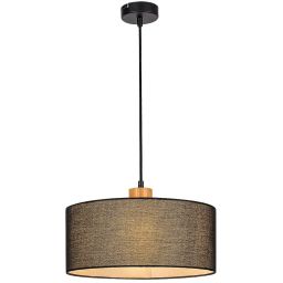 Rabalux Miguel lampa wisząca 1x40W dąb/czarny 3247