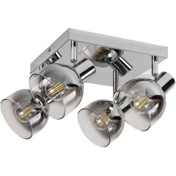 Rabalux Tarien lampa podsufitowa 4x40W chrom/przydymiony 3250
