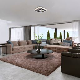 Rabalux Portia lampa podsufitowa 1x50W LED srebrny/biały 3318