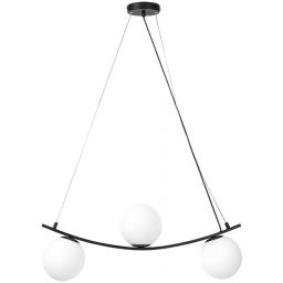 Rabalux Aslan lampa wisząca 3x5W biały/czarny mat 3469