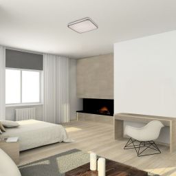 Rabalux Linden plafon 1x72W chrom/biały 3479