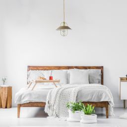 Rabalux Nesrin lampa wisząca 1x40W złoty/beżowy 3519