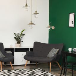 Rabalux Nesrin lampa wisząca 3x40W złoty/beżowy 3520