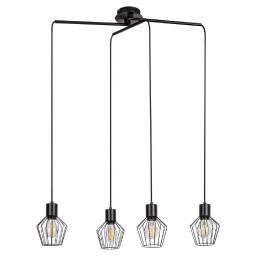 Rabalux Belano lampa wisząca 4x40 W czarna 3540