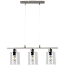 Rabalux Miroslaw lampa wisząca 3x40W przezroczysty/chrom 3580