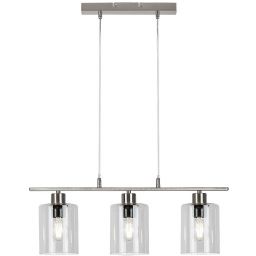 Rabalux Miroslaw lampa wisząca 3x40W przezroczysty/chrom 3580