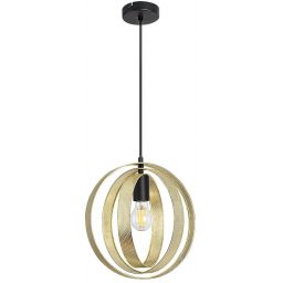 Rabalux Harlow lampa wisząca 1x60W złoty/czarny mat 3607