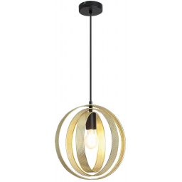 Rabalux Harlow lampa wisząca 1x60W złoty/czarny mat 3607