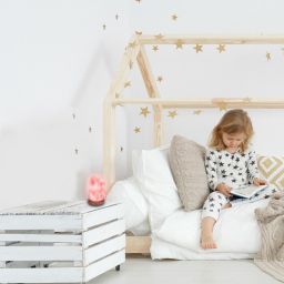 Rabalux Wasabi lampa stołowa 1x1 W drewno-pomarańczowa 3680