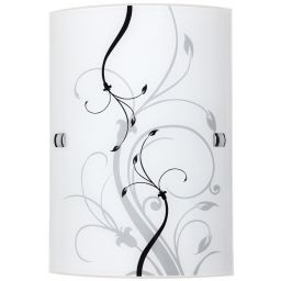 Rabalux Elina kinkiet 1x60 W biały-czarny-wzór 3691