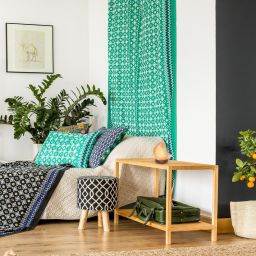 Rabalux Wasabi lampa stołowa 1x1W LED pomarańczowy/dąb 3696