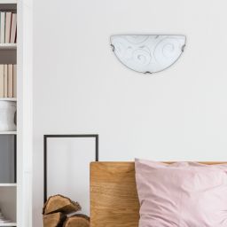 Rabalux Harmony kinkiet 1x60 W biały-wzór 3851