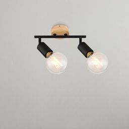 Rabalux Pablo lampa podsufitowa 2x40 W czarna 3977