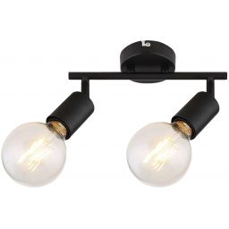 Rabalux Lamar lampa podsufitowa 2x40 W czarna 3987