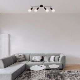 Rabalux Lamar lampa podsufitowa 4x40 W czarna 3989