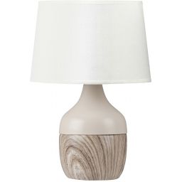 Rabalux Yvette lampa stołowa 1x40W beżowy/biały 4370