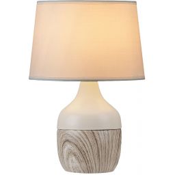 Rabalux Yvette lampa stołowa 1x40W beżowy/biały 4370