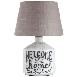 Rabalux Petra lampa stołowa 1x40W popielaty/beżowy 4386
