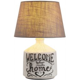 Rabalux Petra lampa stołowa 1x40W popielaty/beżowy 4386